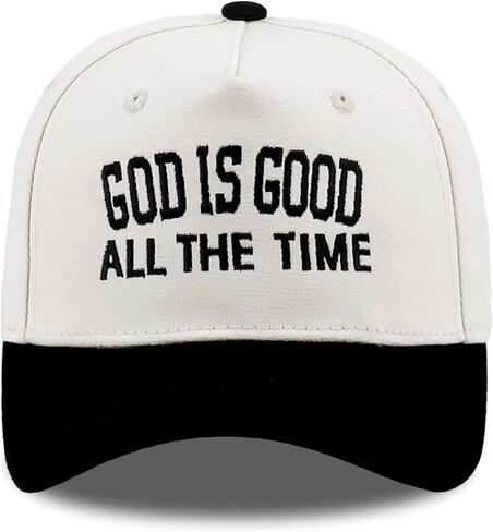 Embroidered Christian Two-Tone Baseball Cap for Men & Women, Adjustable Dad Hat Christmas Easter Gift in Kuwait