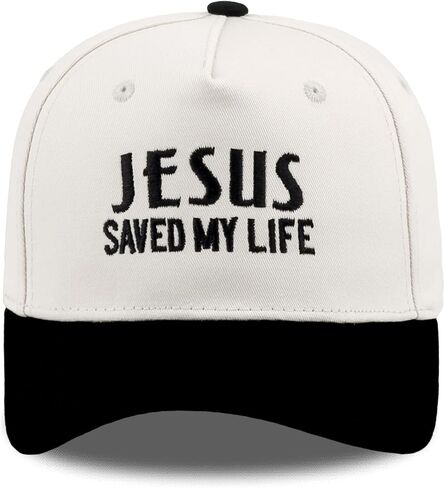 Embroidered Christian Two-Tone Baseball Cap for Men & Women, Adjustable Dad Hat Christmas Easter Gift in Kuwait