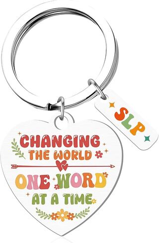 Speech Therapy Keychain Gifts - SLP Appreciation for Women Men Gifts Speechs Language Pathologist Key Chain Birthday Christmas Thank You Gift for Therapist Coworker in Saudi Arabia