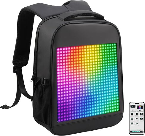 Led Backpack with App Control Programmable Screen,17 inches Laptop Backpack,Waterproof led bag, Travel, Motorcycle Backpack in Saudi Arabia