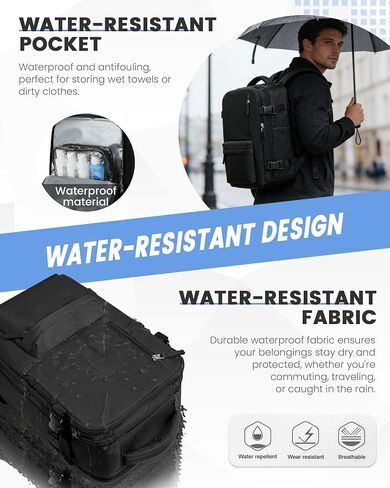 BOXSAM Vacuum Seal Backpack for Travel with Air Pump Compression 18x14x8 inches Vacpack Carry on Flight Approved Daypack Laptop Space Saver Bags Storage with Vacuum System Travel Bag Men Women Black in Saudi Arabia