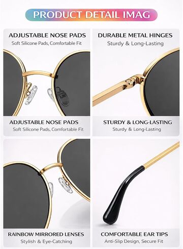 Oiomniv Heart Sunglasses for Women Men, Retro Love Heart Glasses UV400, Party Festival Rave Pride Accessories in Saudi Arabia