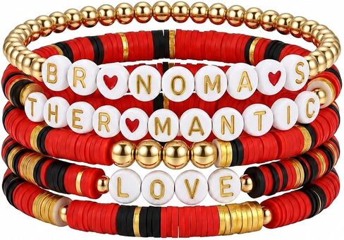 12 Pcs Bruno Merch Inspired Bracelets - Stackable Stretch Beaded Friendship Bracelets for Concert Outfit, Fan Gift Set in Saudi Arabia