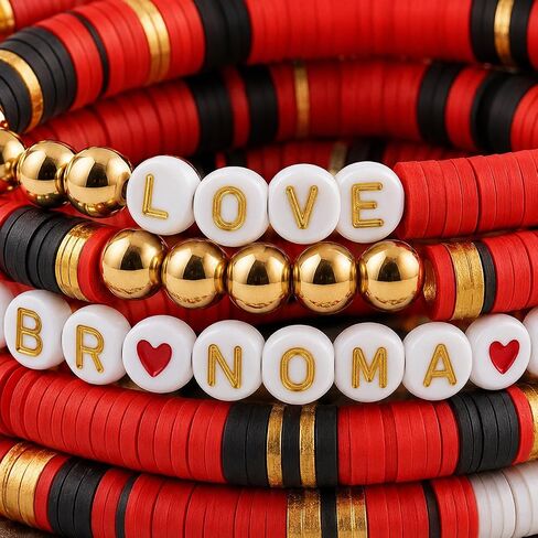 12 Pcs Bruno Merch Inspired Bracelets - Stackable Stretch Beaded Friendship Bracelets for Concert Outfit, Fan Gift Set in Saudi Arabia