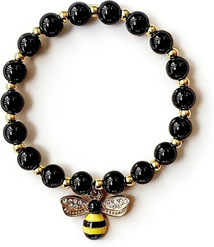 Queen Bee Bracelets Inspirational Friendship Beaded Stretch Bracelet Cute Jewelry Gifts for Women with Card in Saudi Arabia