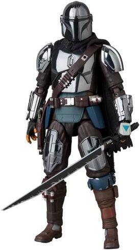 MAFEX No.256 إصدار Mandalorian Chrome، الارتفاع الإجمالي تقريبًا. 6.3 بوصة (160 ملم)، مجسم حركة مطلي in Kuwait