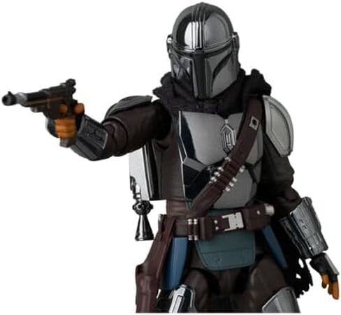 MAFEX No.256 إصدار Mandalorian Chrome، الارتفاع الإجمالي تقريبًا. 6.3 بوصة (160 ملم)، مجسم حركة مطلي in Kuwait