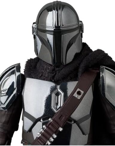 MAFEX No.256 إصدار Mandalorian Chrome، الارتفاع الإجمالي تقريبًا. 6.3 بوصة (160 ملم)، مجسم حركة مطلي in Kuwait