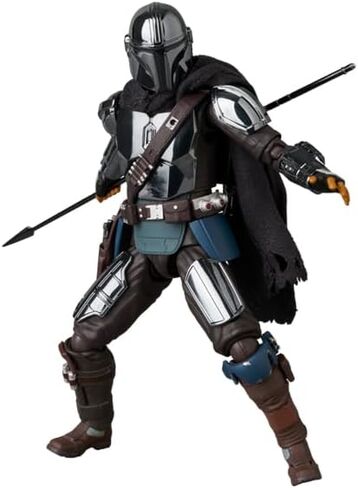 MAFEX No.256 إصدار Mandalorian Chrome، الارتفاع الإجمالي تقريبًا. 6.3 بوصة (160 ملم)، مجسم حركة مطلي in Kuwait