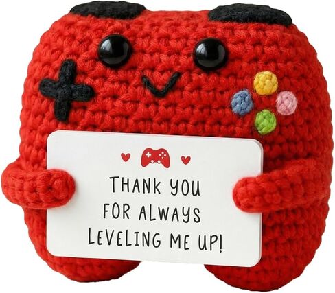 Awesome​ Crochet Game Controller Doll, Gamer Gifts​ for Men, Emotional Support​ Christmas Birthday​ Present, Positive Crochet​ Gaming Decor​ for Home Office in Saudi Arabia