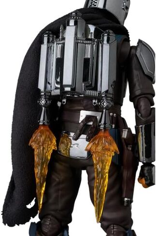 MAFEX No.256 إصدار Mandalorian Chrome، الارتفاع الإجمالي تقريبًا. 6.3 بوصة (160 ملم)، مجسم حركة مطلي in Kuwait