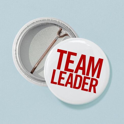 دبوس زر صغير مستدير مقاس 1 بوصة من CafePress Team Leader in Kuwait