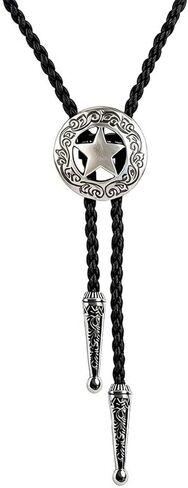 BRBAM Western Cowboy Texas Style Vintage Bolo Tie Fashion Texas Map وLone Star Leather Bolo Tie Necktie Necklace in Kuwait