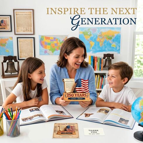 USA 250th Anniversary Merchandise, 250th Anniversary USA Decor, Patriotic Gift, USA 250 Anniversary Decorations, 1776-2026 Independence Day 2D Showpieces for Home Decorations in Kuwait