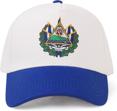 Salvadoran Pride Baseball Cap – White & Blue El Salvador Hat with Embroidered Coat of Arms & “503" Snapback in Saudi Arabia