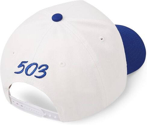 Salvadoran Pride Baseball Cap – White & Blue El Salvador Hat with Embroidered Coat of Arms & “503" Snapback in Saudi Arabia