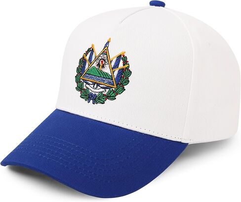 Salvadoran Pride Baseball Cap – White & Blue El Salvador Hat with Embroidered Coat of Arms & “503" Snapback in Saudi Arabia