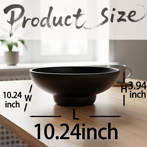 10" Large Decorative Bowl decor - Decorative Bowls for Home Decor,Modern Home Decor,Ruffle Decor key bowl,bowl for keys,Black in Saudi Arabia