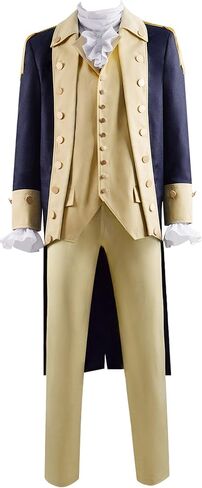 George Washington Cosplay Costume Adult Men Washington Suit Vintage Tailcoat Coat Shirt in Saudi Arabia