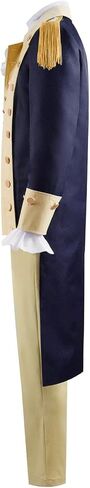 George Washington Cosplay Costume Adult Men Washington Suit Vintage Tailcoat Coat Shirt in Saudi Arabia