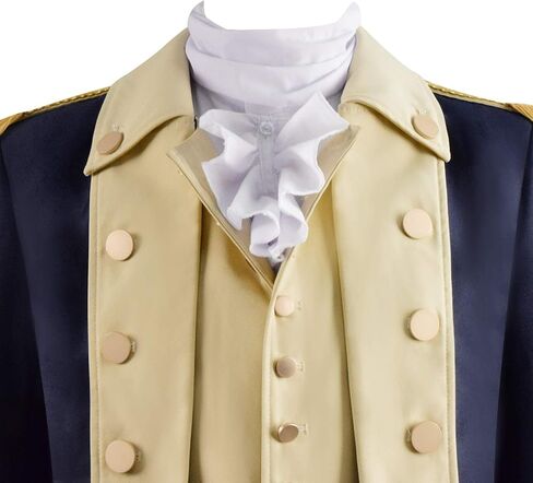 George Washington Cosplay Costume Adult Men Washington Suit Vintage Tailcoat Coat Shirt in Saudi Arabia