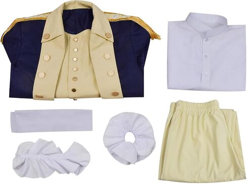 George Washington Cosplay Costume Adult Men Washington Suit Vintage Tailcoat Coat Shirt in Saudi Arabia