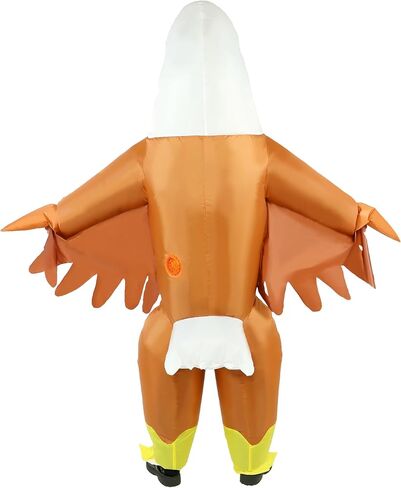 Inflatable Bald Eagle Costume for Adult, 4th of July Funny Eagle Mascot Costume Blow Up Patriotic Outfit for Independence Day Parade Halloween Party in Saudi Arabia