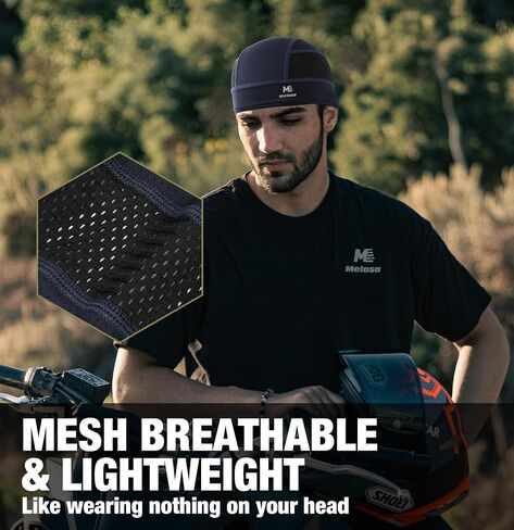 MELASA 2 Pieces Cooling Skull Caps Helmet Liner and Lightweight Mesh Under Helmet Cycling Cap in Kuwait