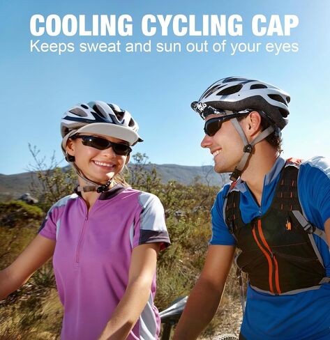 MELASA 2 Pieces Cooling Skull Caps Helmet Liner and Lightweight Mesh Under Helmet Cycling Cap in Kuwait