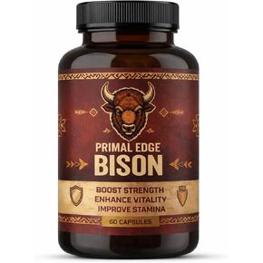 Primal Edge Bison, Primal American Bison Extract Capsules – 60 Capsules in Saudi Arabia