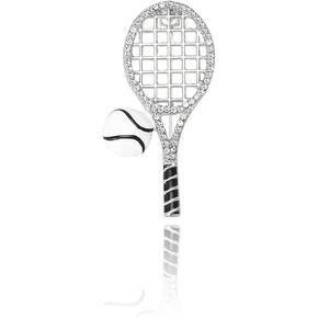 Rhinestone/Enamel Soccer Tennis Brooch Pins for Women Men Cute Sport Ball Theme Brooches Badge for Jackets Hats Backpacks, Gift for Sports Lovers Fans Athletes in Saudi Arabia