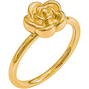 JUDE Jewelers Stainless Steel Flower Style Wedding Engagement Proposal Statement Holiday Party Ring in Saudi Arabia