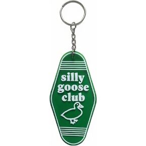 Silly Keychain Goose Keychain Funny Key Chain Gag Key Ring for Men Women in Saudi Arabia