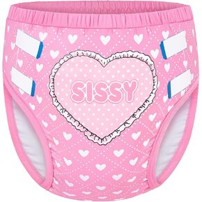 LittleForBig Soft Silky Underwear Comfortable Washable Reusable Waterproof Sissy Adult Training Pants L in Saudi Arabia