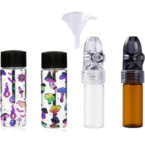 4 Pack Portable Glass Decorative Bottle Kitchen Spice Dispenser Portable Leak-Proof Storage Bottle for Outdoor Camping Travel in Kuwait
