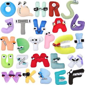 Letter Plush,26-Letter Series Plush,A-Z Letter Games, Interesting Stuffed Doll Soft Pillow Decoration,Holiday and Birthday Gifts for Children and Friends' Families.(26psc) in Saudi Arabia