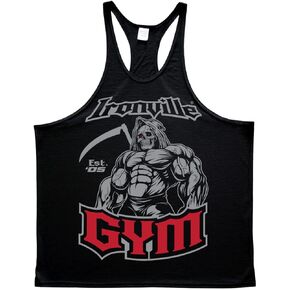 Ironville Gym Grim Reaper Bodybuilding Stringer Tank Top in Saudi Arabia