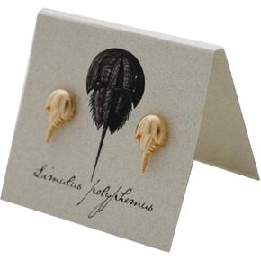 Horseshoe Crab Stud Earrings - gold in Saudi Arabia