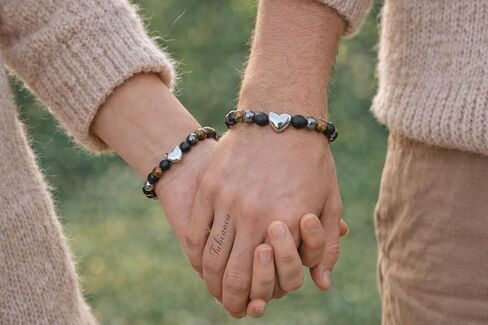 Protection Bracelet for Men & Women – Tiger Eye, Black Tourmaline & Hematite Bracelet for Anxiety Relief, Positive Energy & Grounding, Spiritual Crystal Jewelry, Fathers Day Gift for Dad & Husband in Saudi Arabia