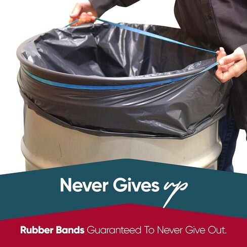 Rubber Bands 55 Gallon Trash Cans - Garbage Bag Holder - Heavy Duty - Pack of 6 in Kuwait