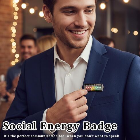 4 Pcs Social Battery Pin,My Social Battery Slider Pin,Pins For Backpacks 7 Days A Week For Clothing Decoration Backpacks Bags Hats Gifts,Zinc Alloy Material With Oil Drop Finish in Saudi Arabia