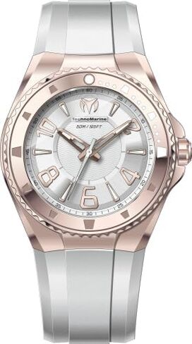TechnoMarine Lusso Mare Men 44.00mm Stainless Steel Rose Gold White+Silver dial PC21 Quartz in Kuwait