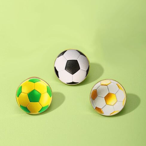 Rhinestone/Enamel Soccer Tennis Brooch Pins for Women Men Cute Sport Ball Theme Brooches Badge for Jackets Hats Backpacks, Gift for Sports Lovers Fans Athletes in Saudi Arabia