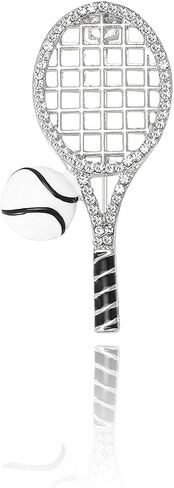 Rhinestone/Enamel Soccer Tennis Brooch Pins for Women Men Cute Sport Ball Theme Brooches Badge for Jackets Hats Backpacks, Gift for Sports Lovers Fans Athletes in Saudi Arabia