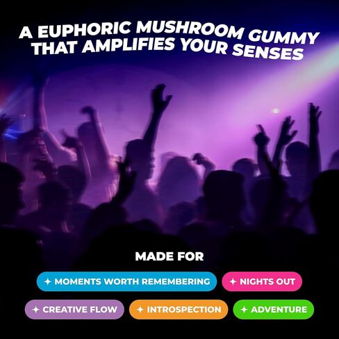 Shrumfuzed Miniz - Proprietary Nootropic Gummy - Now with New Improved Taste - Lion's Mane, Reishi, Chaga, Cordycep, and Proprietary Nootropic Mushroom Blend (100pk, Tropical Peach) in Saudi Arabia