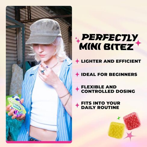 Shrumfuzed Miniz - Proprietary Nootropic Gummy - Now with New Improved Taste - Lion's Mane, Reishi, Chaga, Cordycep, and Proprietary Nootropic Mushroom Blend (100pk, Tropical Peach) in Saudi Arabia