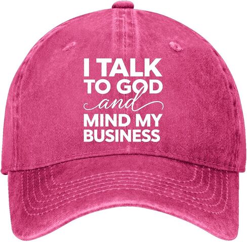 قبعة I Talk to God and Mind My Business Hat Garde Cap للرجال in Kuwait