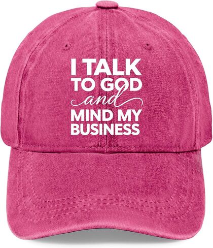 قبعة I Talk to God and Mind My Business Hat Garde Cap للرجال in Kuwait