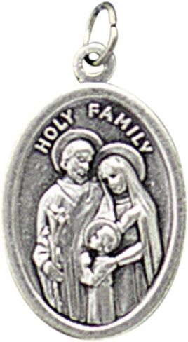 Blessed By Pope Francis Holy Family/holy Spirit Medal Silver Oxidized in Kuwait