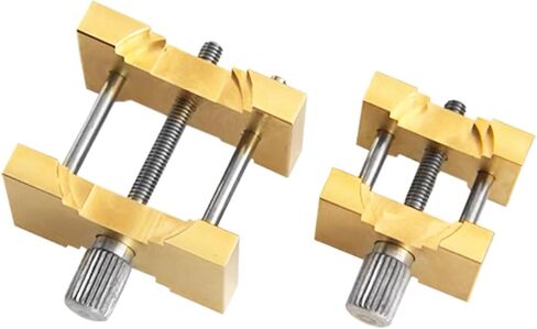 2 PCS Extensible and Reversible Brass Watch Movement Holders Multi-Functional Metal Watch Repair Tool Set for Watchmaker Repair in Saudi Arabia